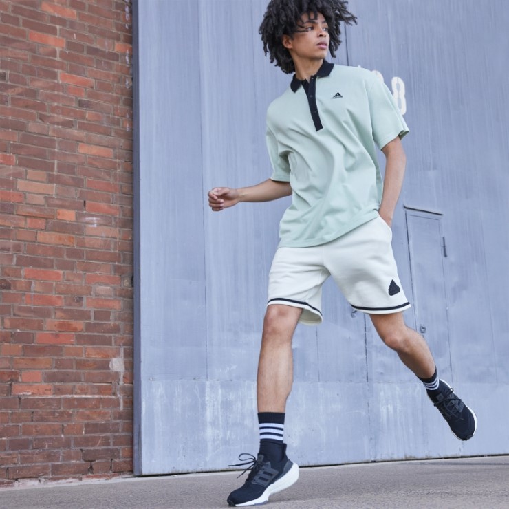 Polo Piqué Verde Adidas