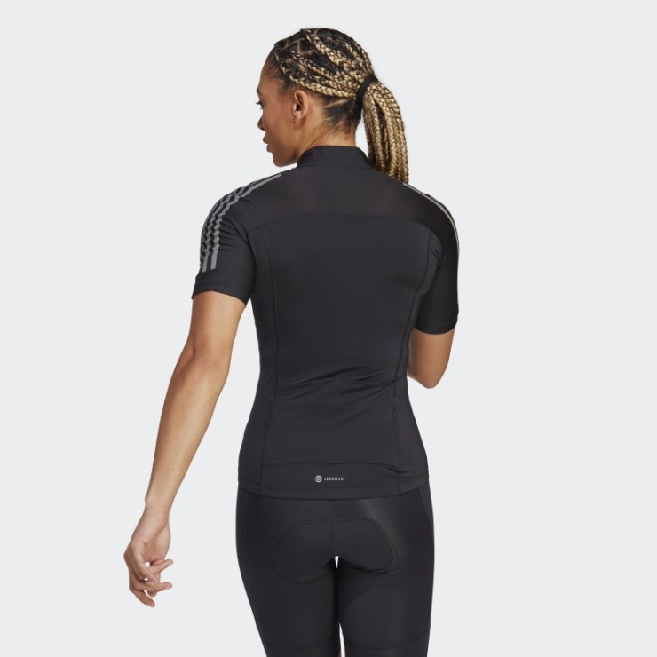 El Maillot Ciclista Manga Corta Adidas Negro