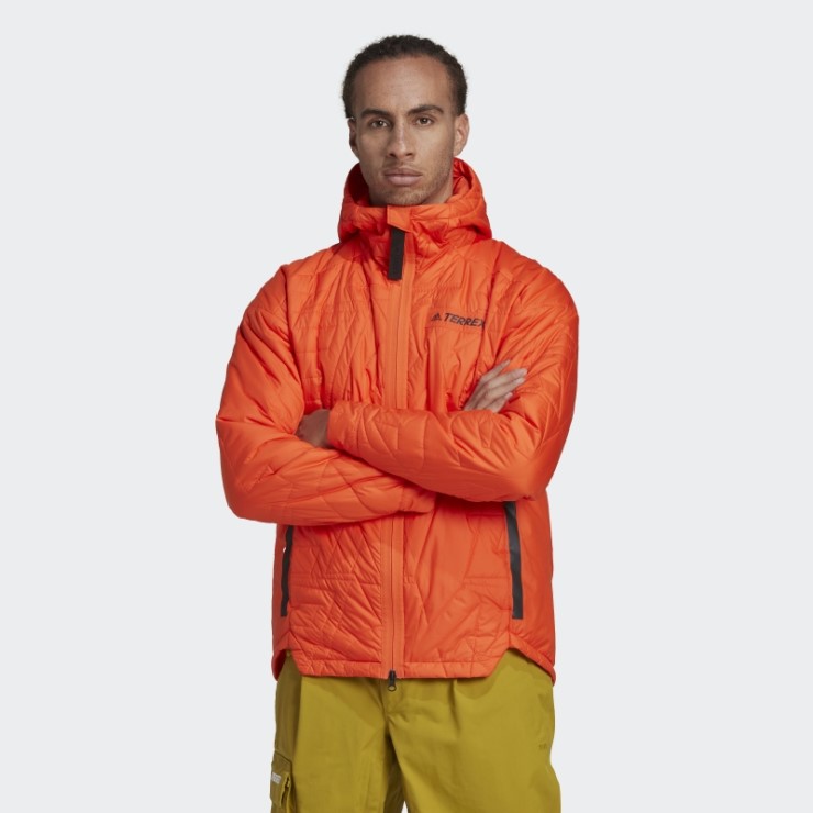 Adidas Terrex Myshelter Primaloft Chaqueta Acolchada Con Capucha Naranja