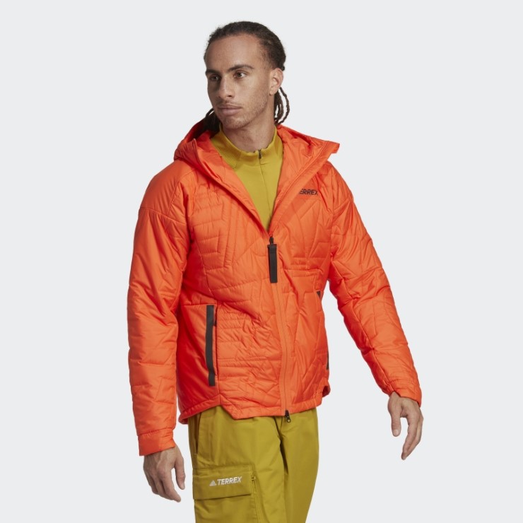 Adidas Terrex Myshelter Primaloft Chaqueta Acolchada Con Capucha Naranja