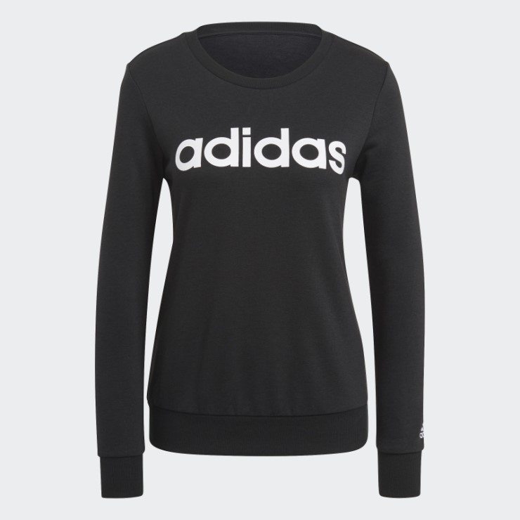 Sudadera Negra Con Logo Adidas