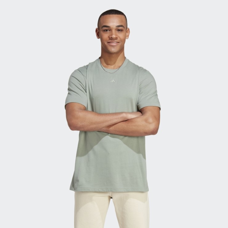 All Szn Tee Adidas Plata Verde