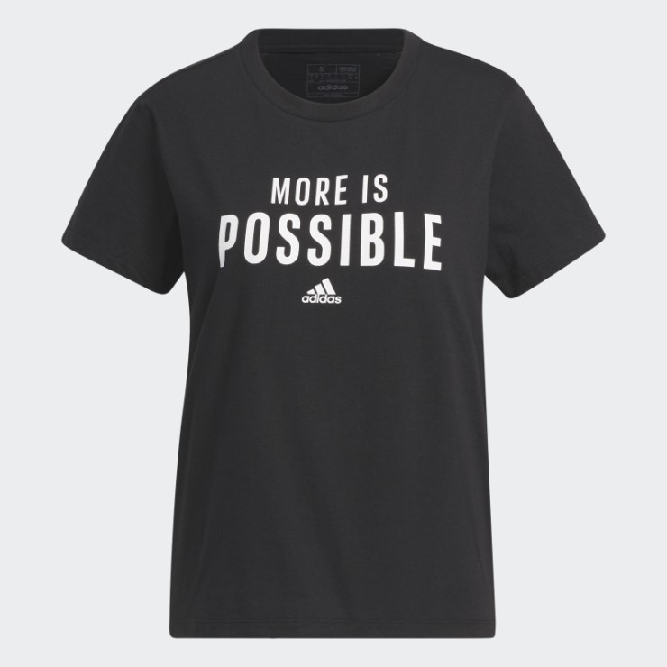 Camiseta Negra Posible Adidas