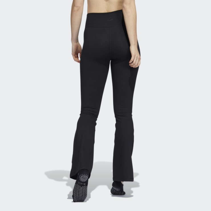 Negro Adidas Yoga Studio Acampanado Leggings Moda