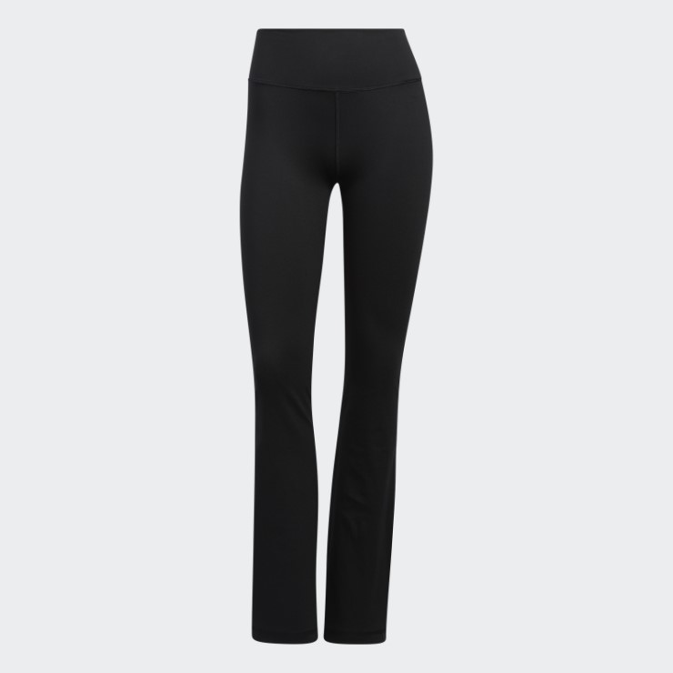 Negro Adidas Yoga Studio Acampanado Leggings Moda