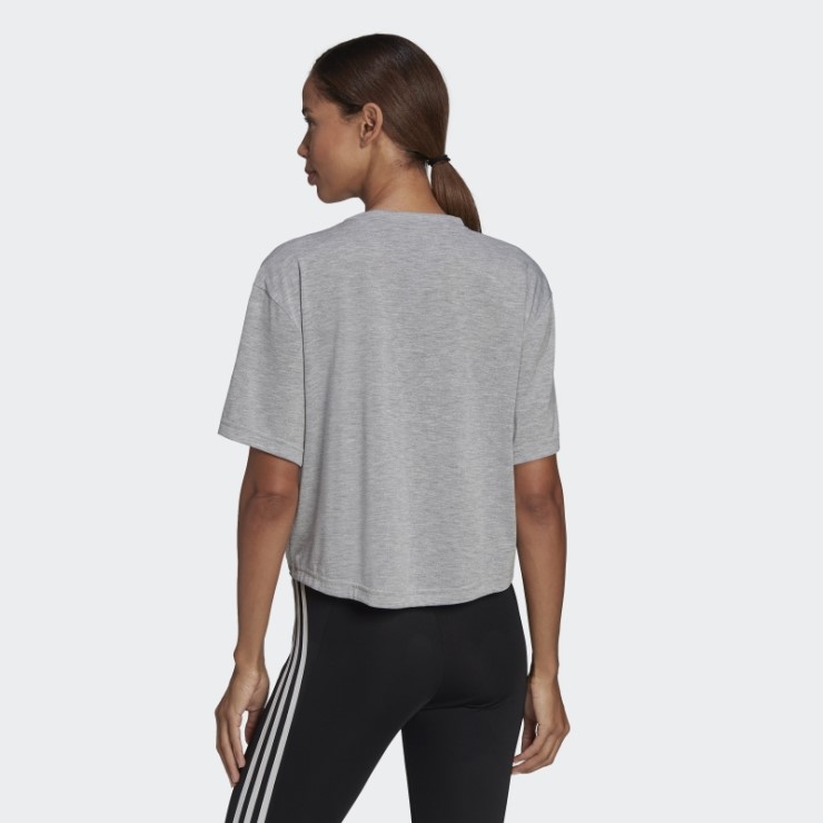 Camiseta Gris Medio Aeroready Diseñada Para Moverse Con Estampado De Tigre Adidas