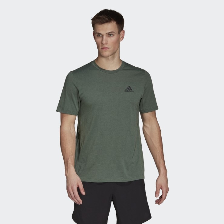 Camiseta Deportiva Adidas Green Oxide Aeroready Diseñada Para Moverse Feelready