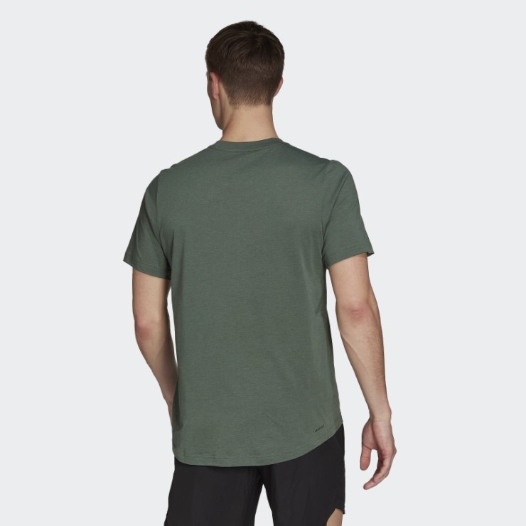 Camiseta Deportiva Adidas Green Oxide Aeroready Diseñada Para Moverse Feelready