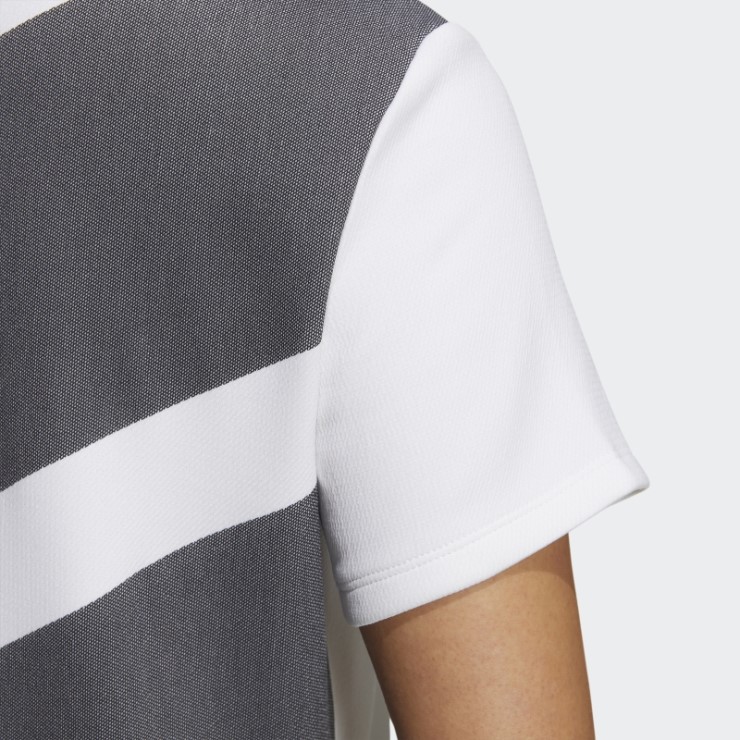 Adidas Camiseta Blanca Aeroready Con Cuello Alto Y 3 Barras