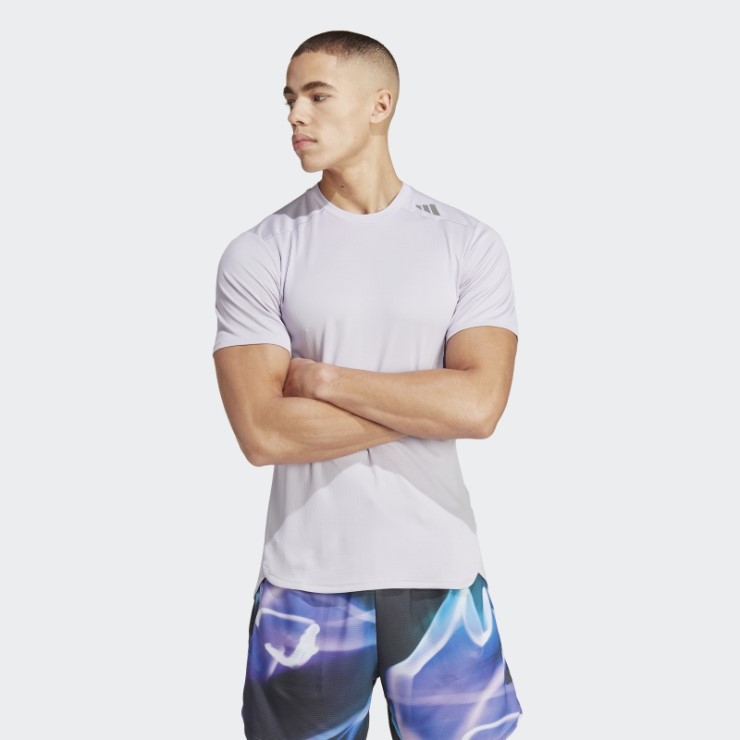 Camiseta De Entrenamiento Hiit Heat.rdy Silver Dawn Diseñada 4 Adidas