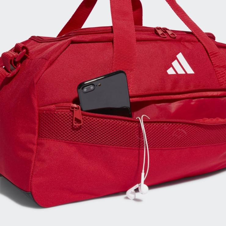 Bolsa Adidas Tiro League Duffel Pequeña Roja