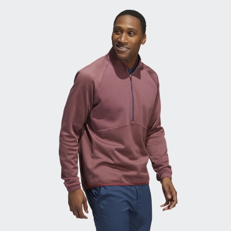 Burdeos Adidas Cold.rdy Jersey Con Cremallera De 1/4