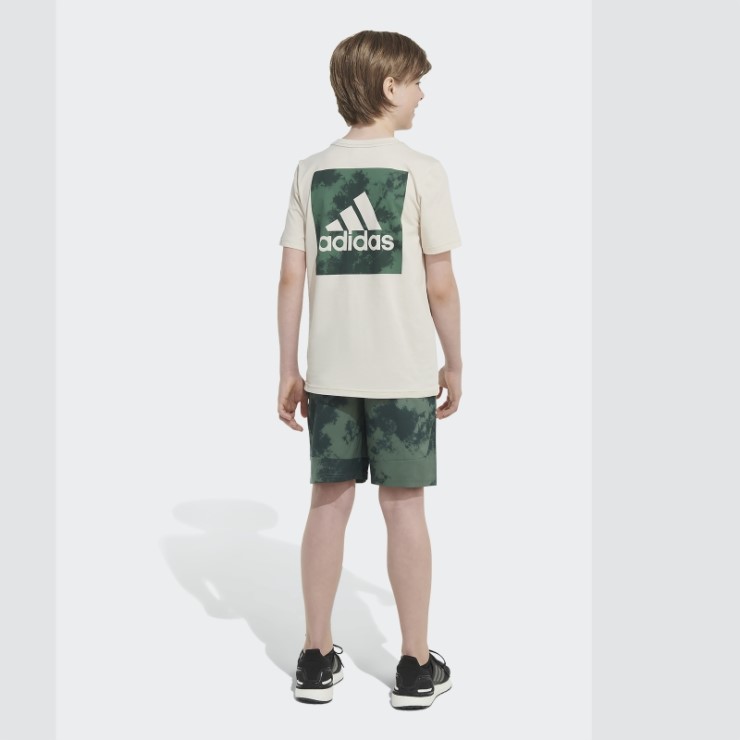 Adidas Shorts Verdes De Tejido Oxide Axis