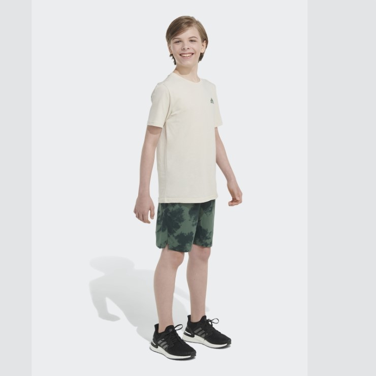 Adidas Shorts Verdes De Tejido Oxide Axis