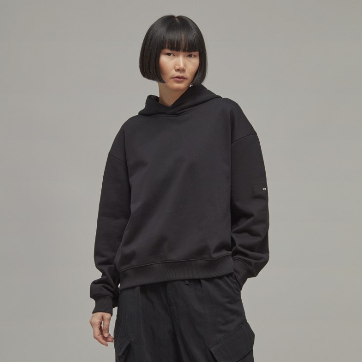 Y-3 Sudadera Boxy De Felpa De Algodón Orgánico Adidas Caliente