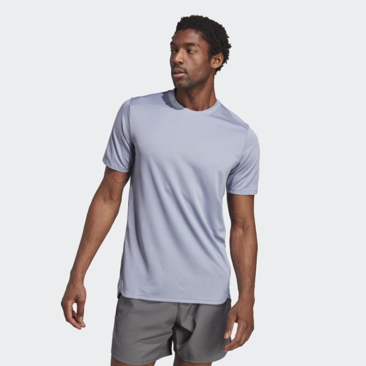 Camiseta De Entrenamiento Hiit Heat.rdy De Plata Violeta Diseñada 4 Adidas
