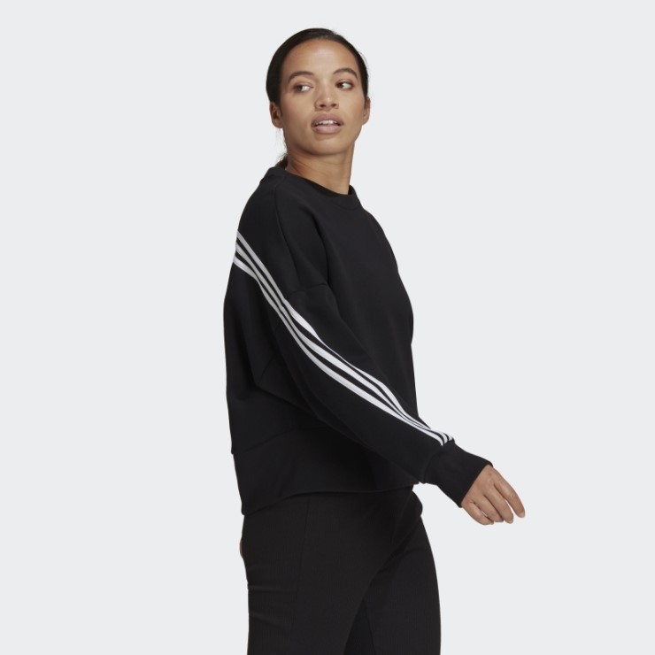 Sudadera Adidas Sportswear Future Icons 3 Rayas Negra Caliente