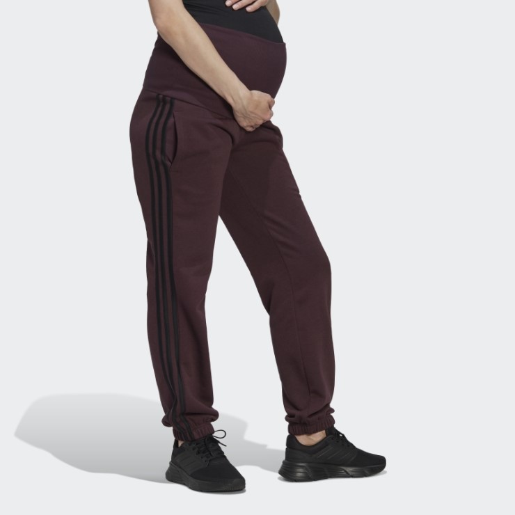 Pantalones Adidas Granate Essentials Cotton 3-stripes (maternidad)