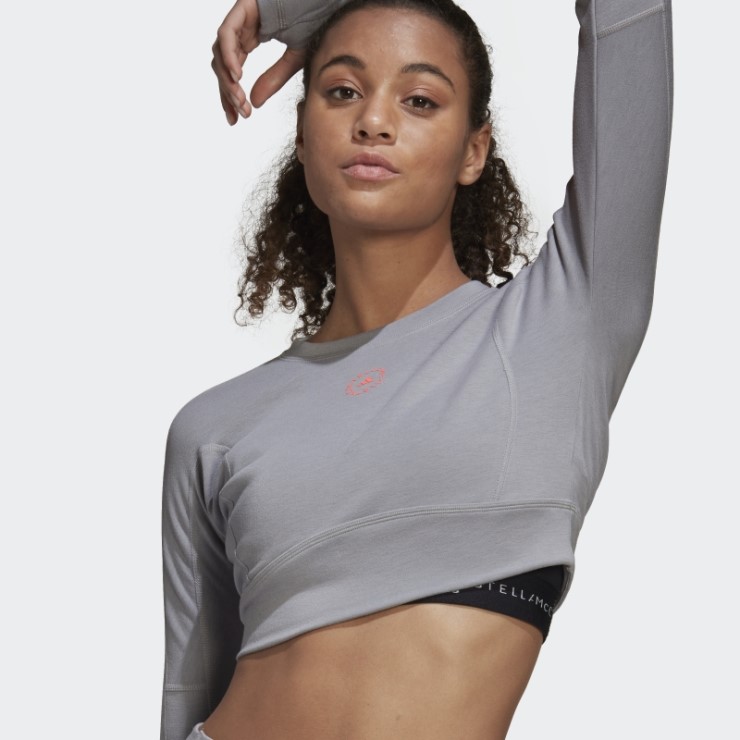 Adidas By Stella Mccartney Truestrength Pantalones Cortos De Manga Larga Onix Claro Moda