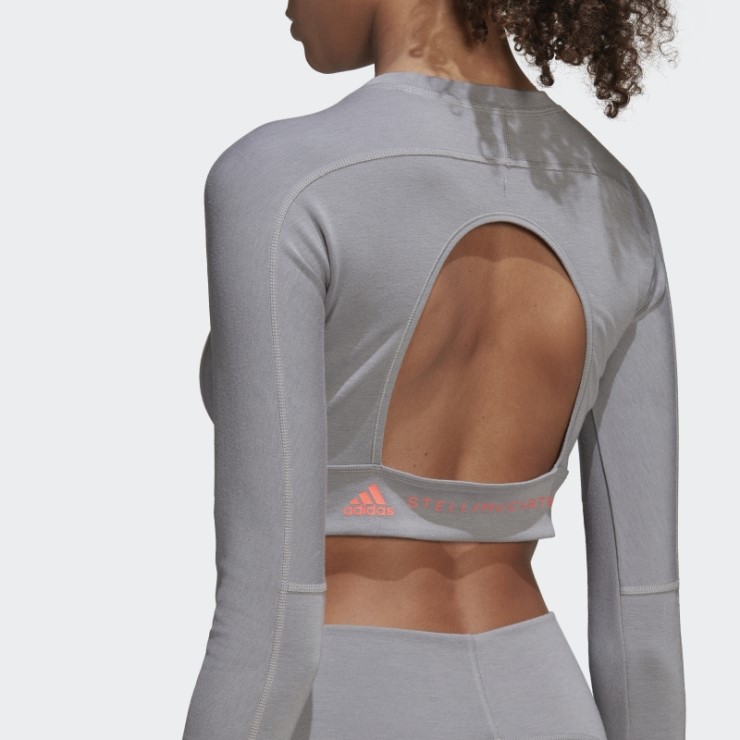 Adidas By Stella Mccartney Truestrength Pantalones Cortos De Manga Larga Onix Claro Moda