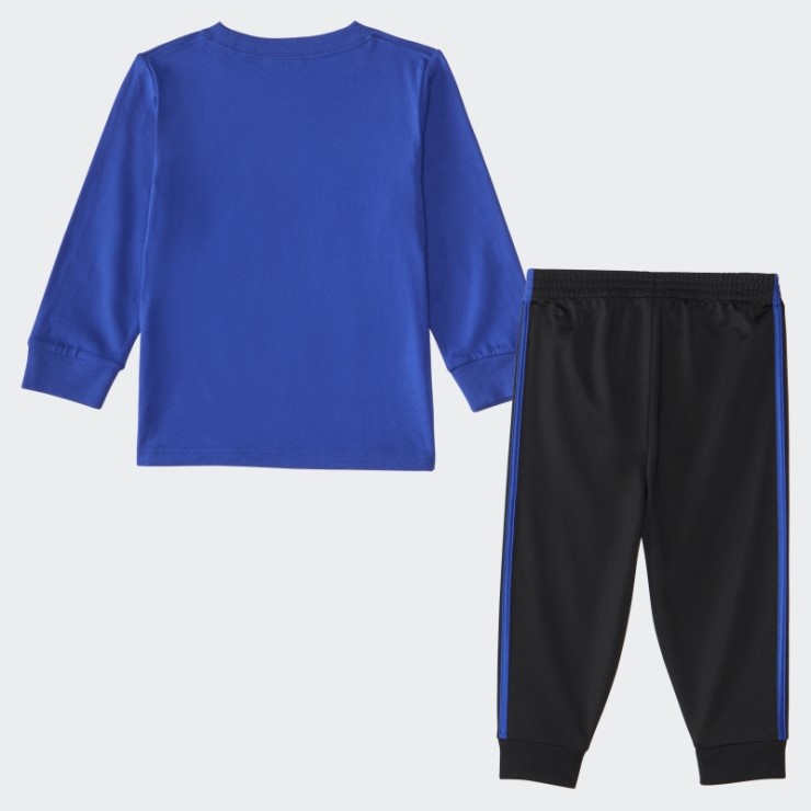 Conjunto De Jogger Y Camiseta De Manga Larga De Algodón Adidas Royal Blue
