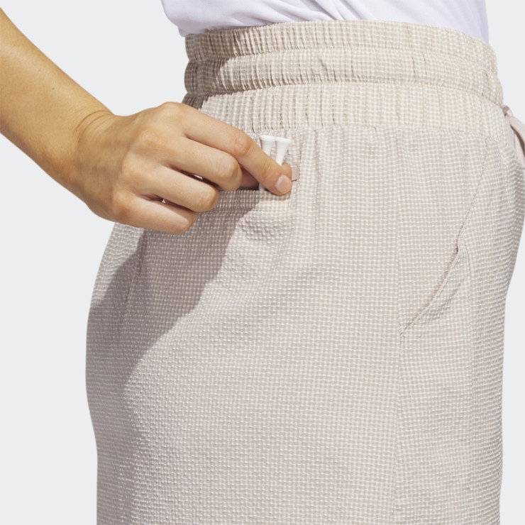 Falda Pantalón De Golf De Seersucker De 16 Pulgadas Gris Pardo Adidas