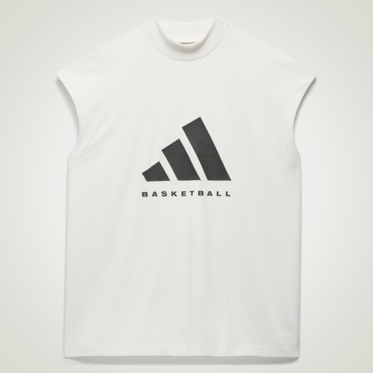 Camiseta Sin Mangas De Baloncesto Adidas Blanca