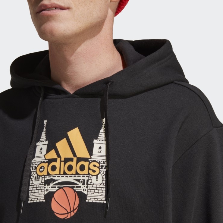 Sudadera Con Capucha Negra Adidas