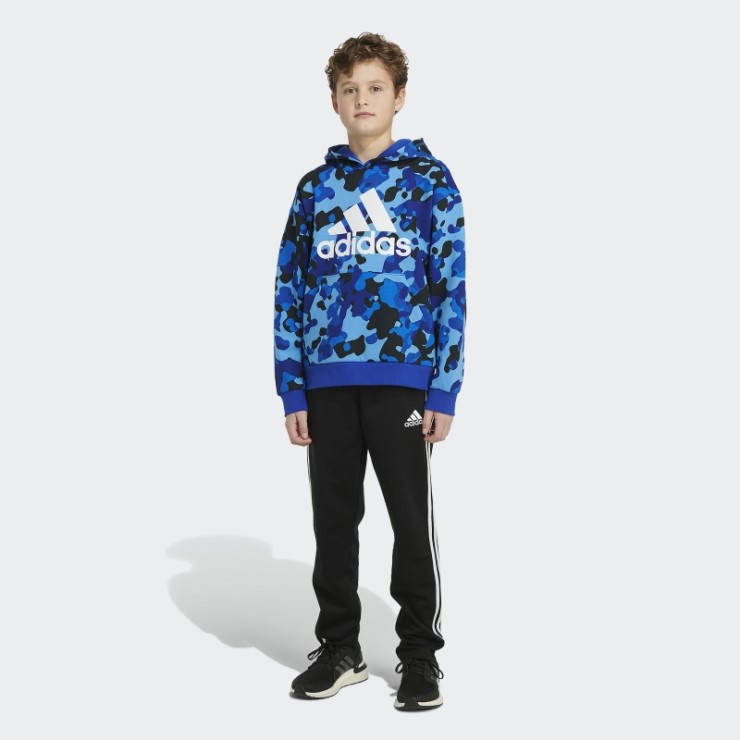 Sudadera Con Capucha Y Estampado De Camuflaje Azul Real Adidas