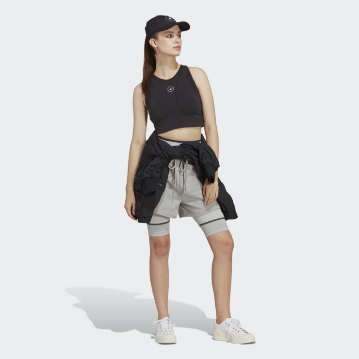 Negro Adidas Por Stella Mccartney Truestrength Yoga Crop Top Moda