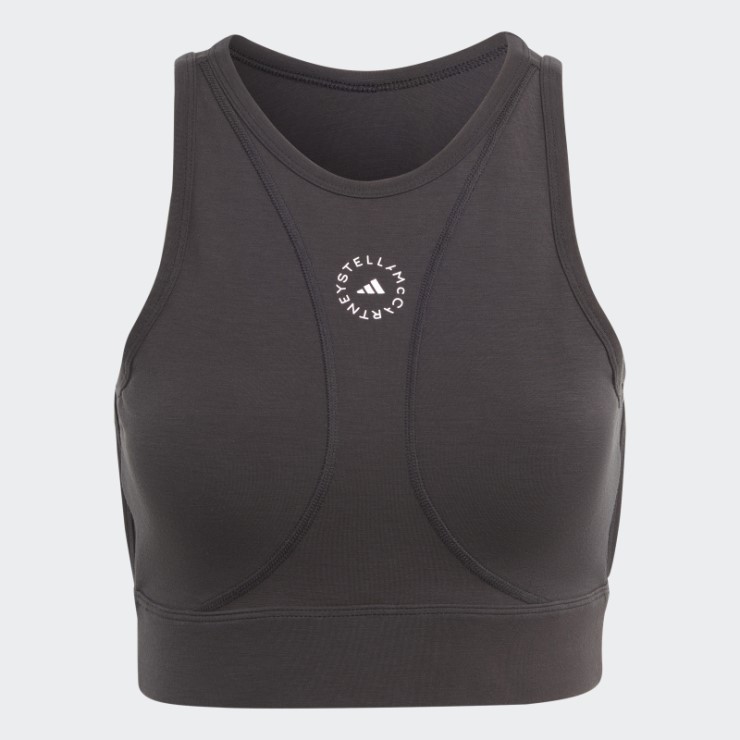 Negro Adidas Por Stella Mccartney Truestrength Yoga Crop Top Moda