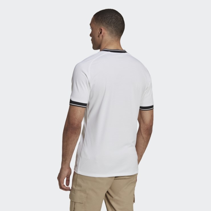 Camiseta Réplica Adidas Blanca All Blacks Rugby Segunda Equipación