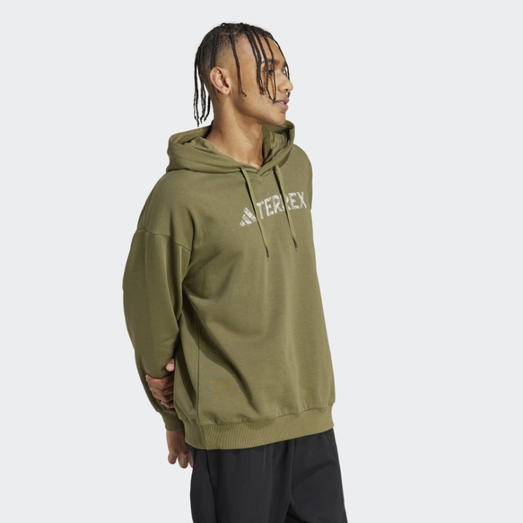 Sudadera Con Capucha Y Logo Grande Terrex (género Neutral) Adidas Verde Oliva