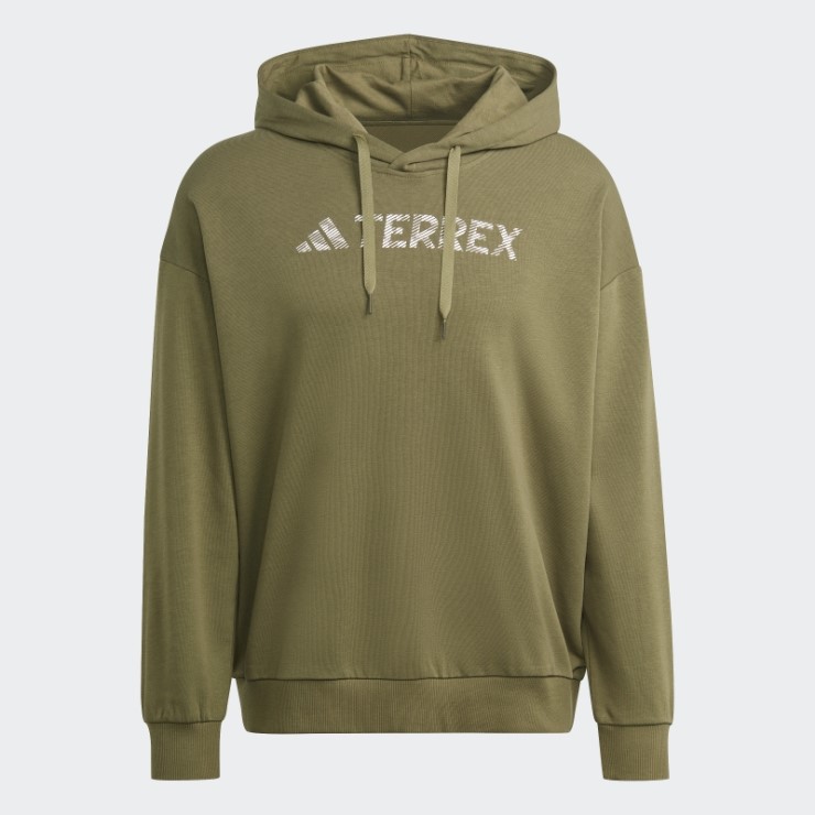 Sudadera Con Capucha Y Logo Grande Terrex (género Neutral) Adidas Verde Oliva