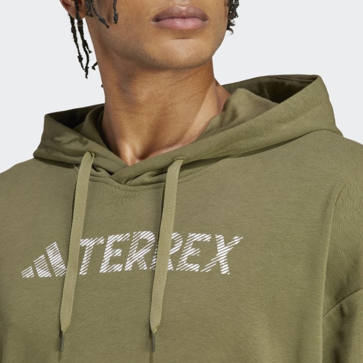 Sudadera Con Capucha Y Logo Grande Terrex (género Neutral) Adidas Verde Oliva