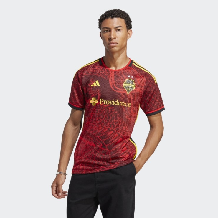Camiseta Roja Seattle Sounders Fc 23/24 Primera Equipación Adidas