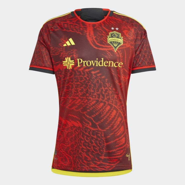 Camiseta Roja Seattle Sounders Fc 23/24 Primera Equipación Adidas