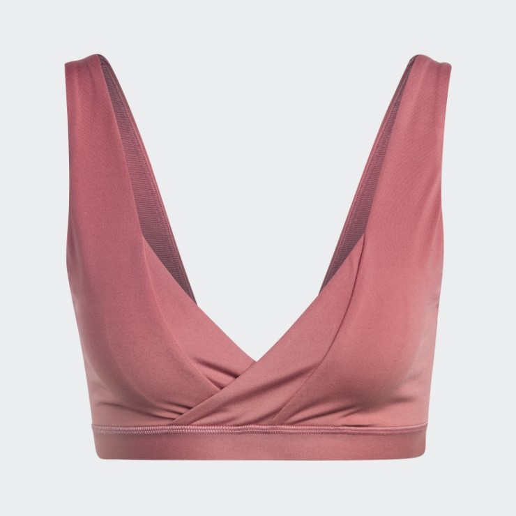 Sujetador De Lactancia Rosa Adidas Yoga Essentials Studio Light-support