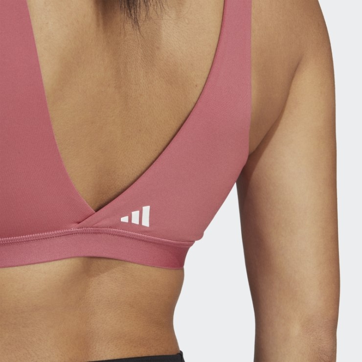 Sujetador De Lactancia Rosa Adidas Yoga Essentials Studio Light-support