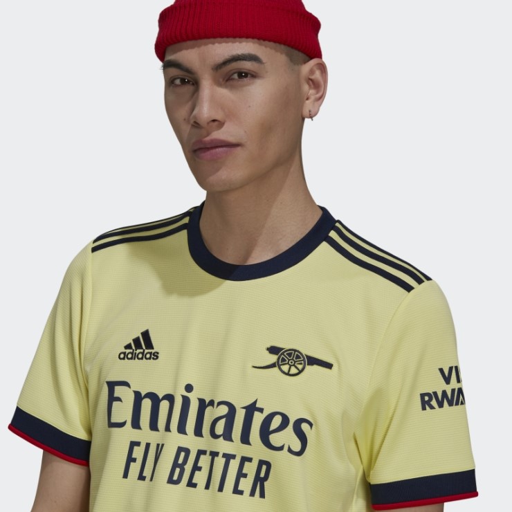 Adidas Camiseta Arsenal 21/22 Segunda Equipación Perla Citrino