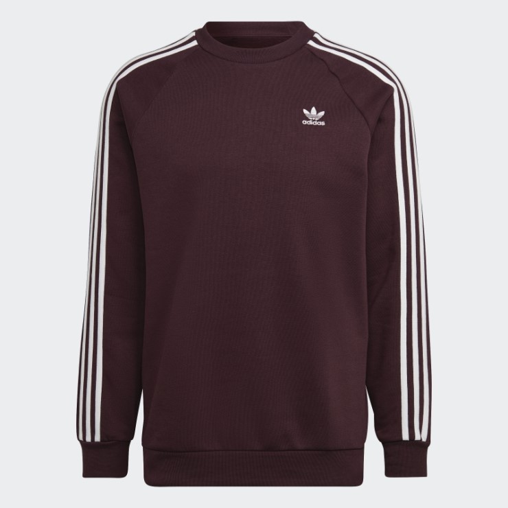 Sudadera Adicolor Classics 3-stripes Crew Adidas Granate