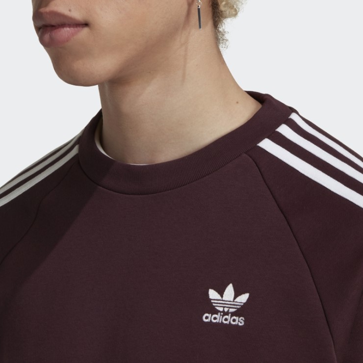 Sudadera Adicolor Classics 3-stripes Crew Adidas Granate