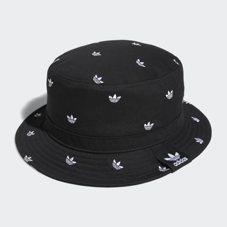 Sombrero De Pescador Negro Allover Print Trefoil De Adidas