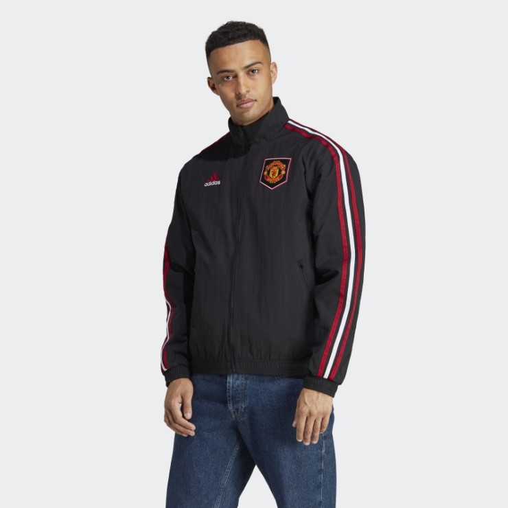 Chaqueta Reversible Manchester United Himno Negro Adidas