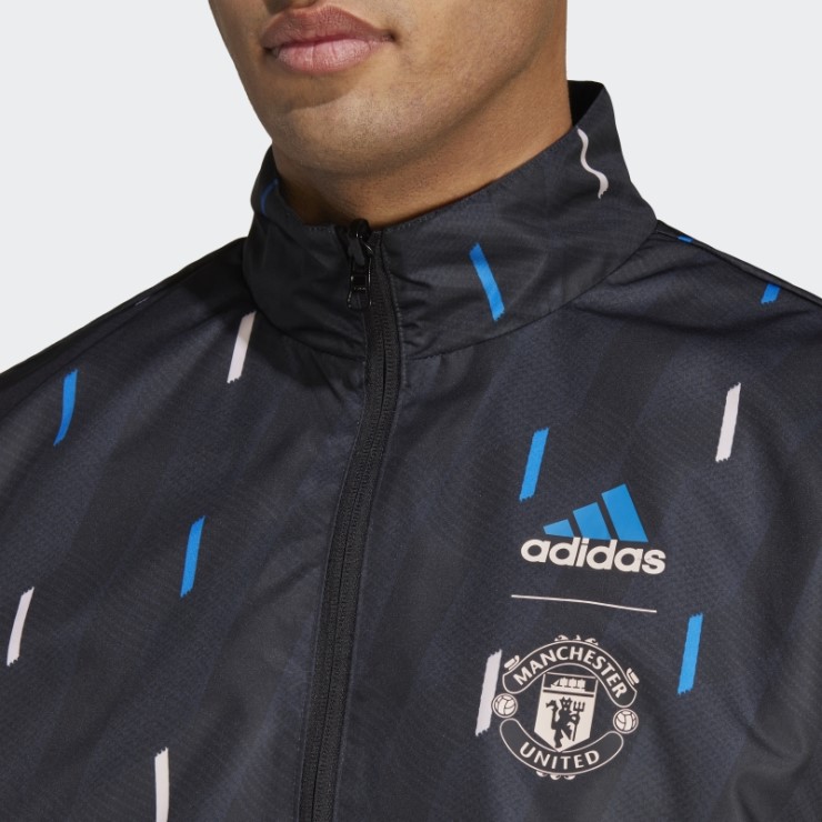 Chaqueta Reversible Manchester United Himno Negro Adidas