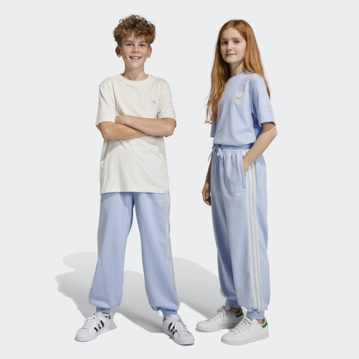 Pantalones De Chándal Con Estampado Gráfico De Adidas Azul Amanecer