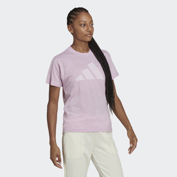Camiseta Adidas Future Icons Winners 3.0 Lilac Mel Caliente