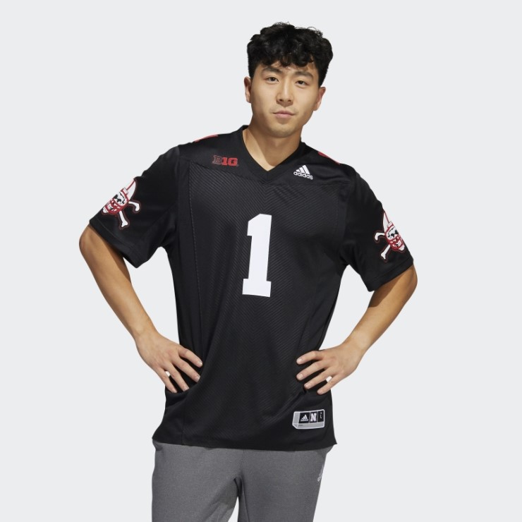 Camiseta Negra Cornhuskers Adidas Negra