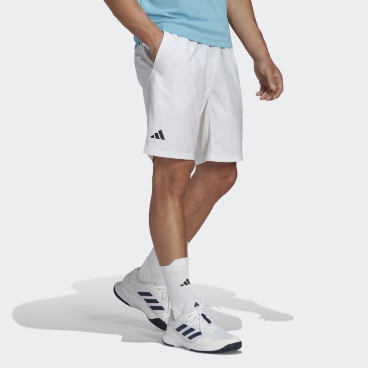 Adidas Club Shorts De Tenis Con 3 Rayas En Blanco