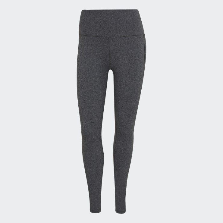 Gris Oscuro Jaspeado Adidas Yoga Studio 7/8 Leggings Caliente